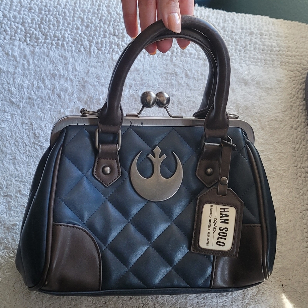 Bioworld Star Wars Han Solo Kisslock Satchel Purse